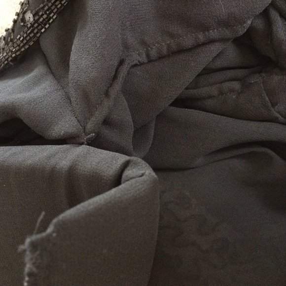 Vintage Joseph Ribkoff Womens Striped Jacket Sz 10 Navy Blue Belted Zip Closure - Picture 10 of 10